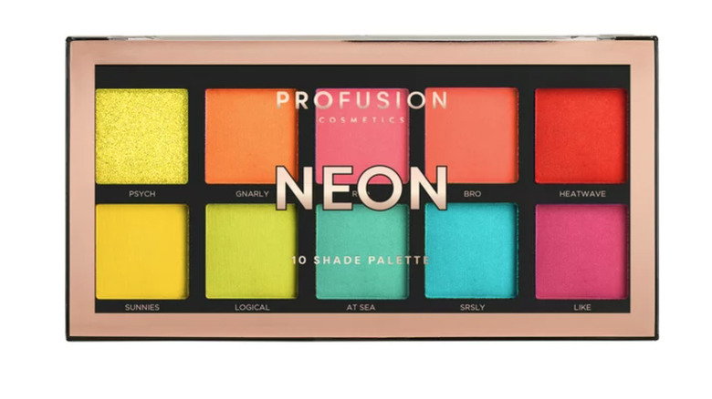 Neon eyeshadow palette