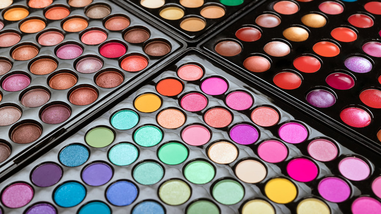 Colorful eyeshadow palettes