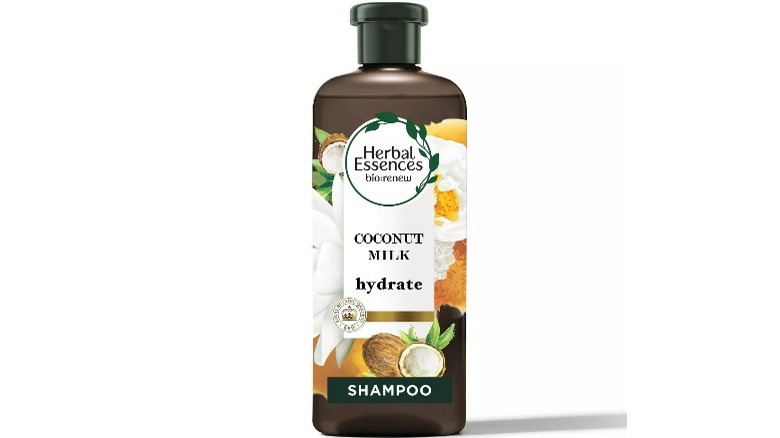 Coconut milk shampoo bottle