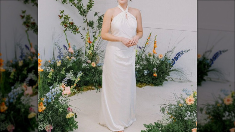 bride in Lace and Liberty dress