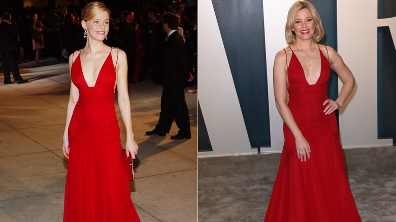 Elizabeth Banks wearing the same outfit