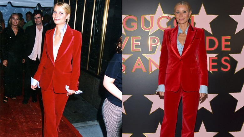 Gwyneth Paltrow wearing the same outfit