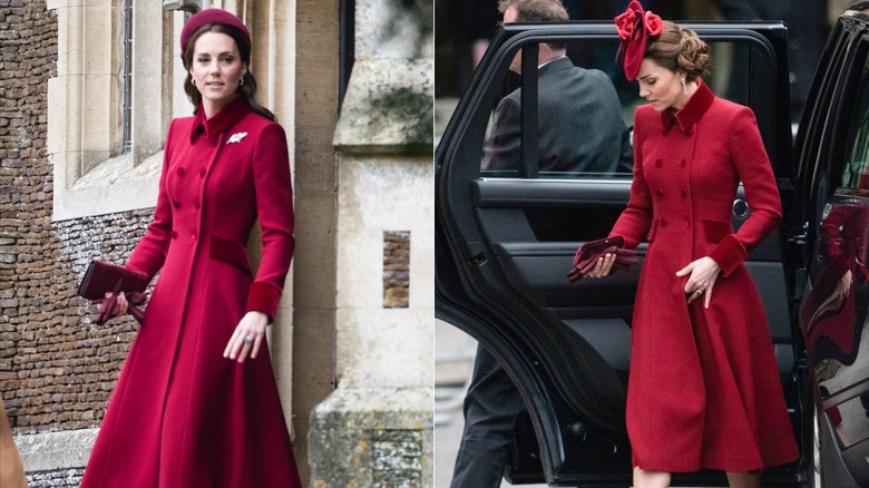 Kate Middleton wearing the same outfit