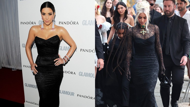 Kim Kardashian wearing the same outfit