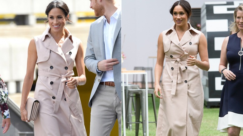 Meghan Markle wearing the same outfit