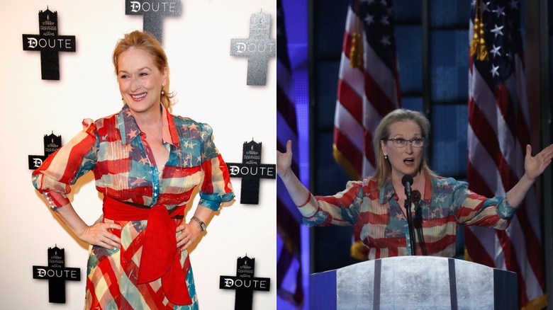 Meryl Streep wearing the same outfit