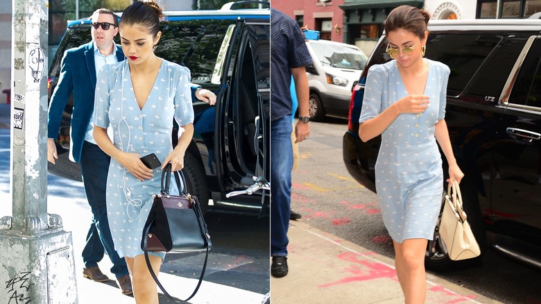 Selena Gomez wearing the same outfit