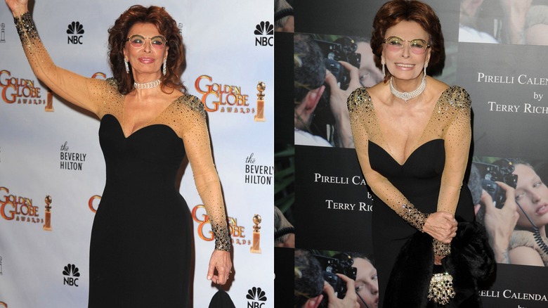 Sophia Loren wearing the same outfit