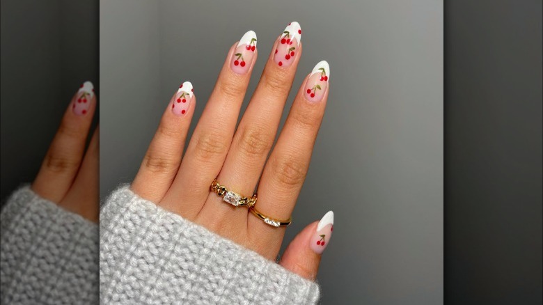 Cherry Barbie nails