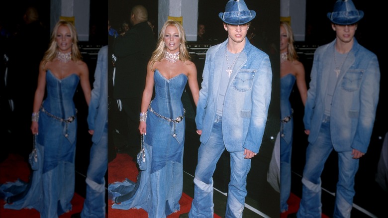 Britney Spears and Justin Timberlake Canadian tuxedo
