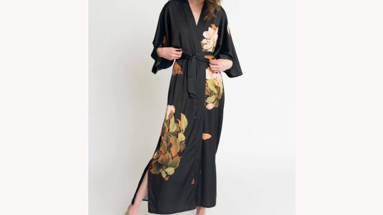 kimono luxury robe long womens