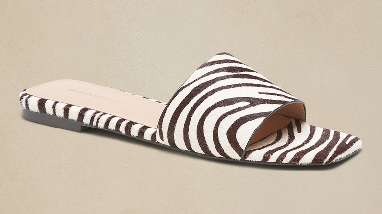 Zebra print sandal