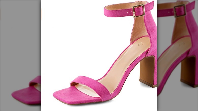 Hot pink sandals