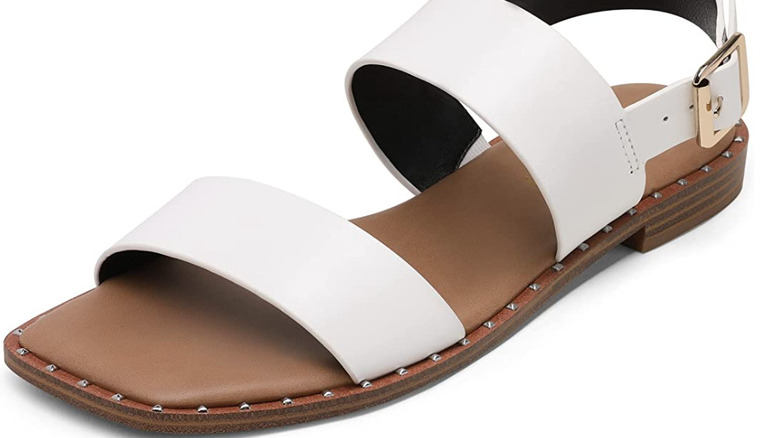 Square-toe sandals