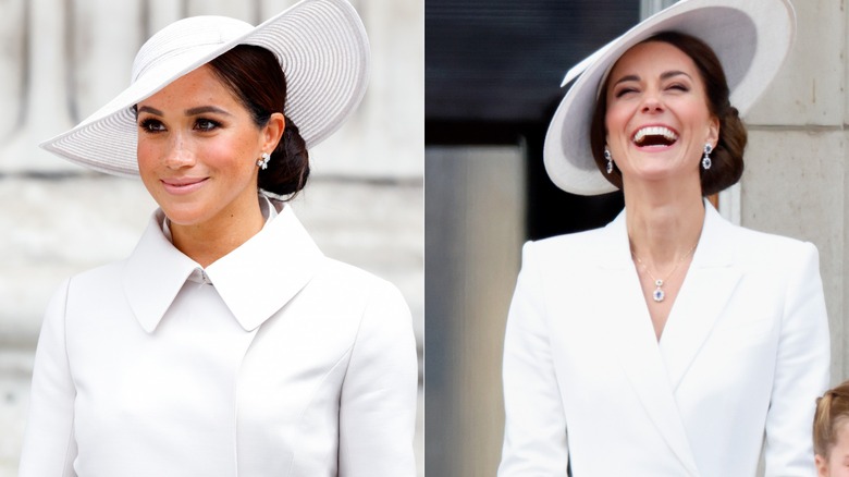 white hat and coat 