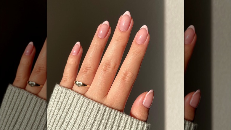 pink french tips