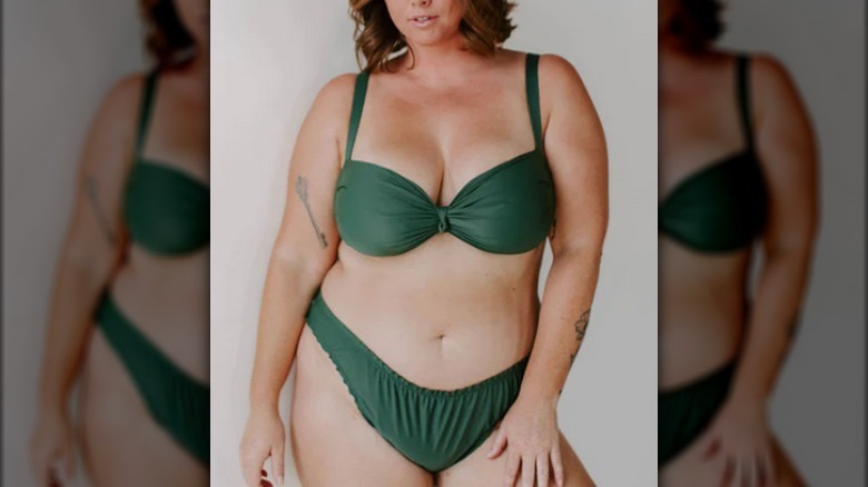 Olive green bikini