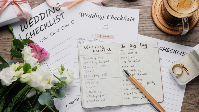 Wedding planner check lists