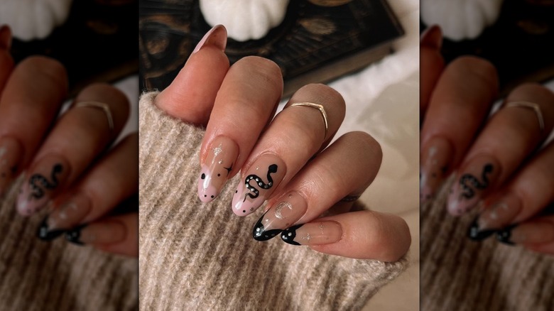 nails with snakes