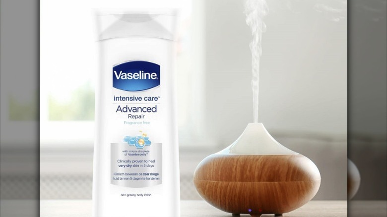 Vaseline lotion by oil diffuser