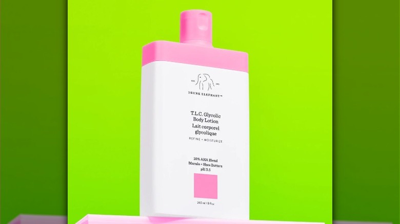 Bottle of drunk elephant body lotion