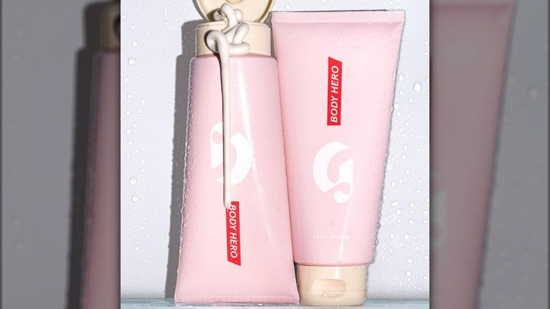 Two wet tubes of glossier