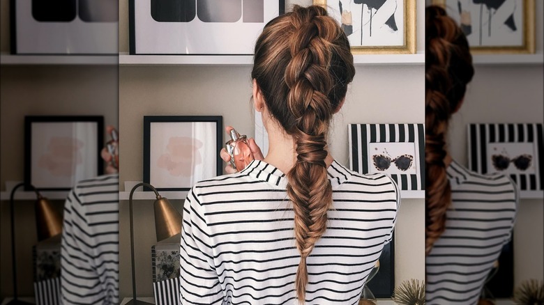 woman wearing alternative braid