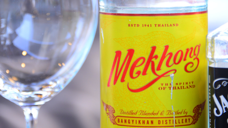 Bottle of Mekhong liquor