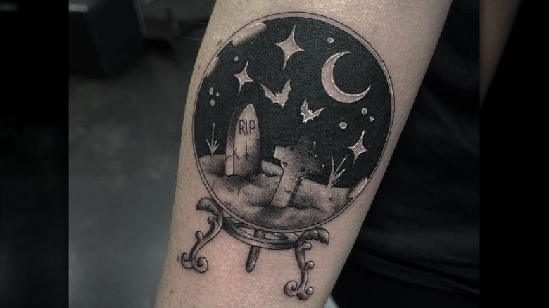 crystal ball tattoo