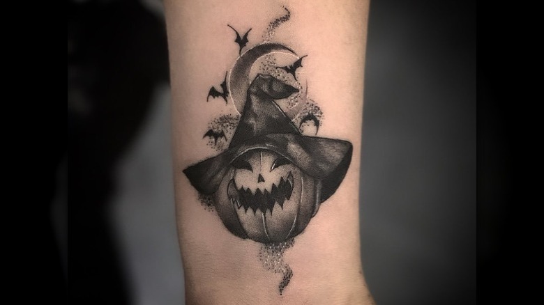 pumpkin tattoo