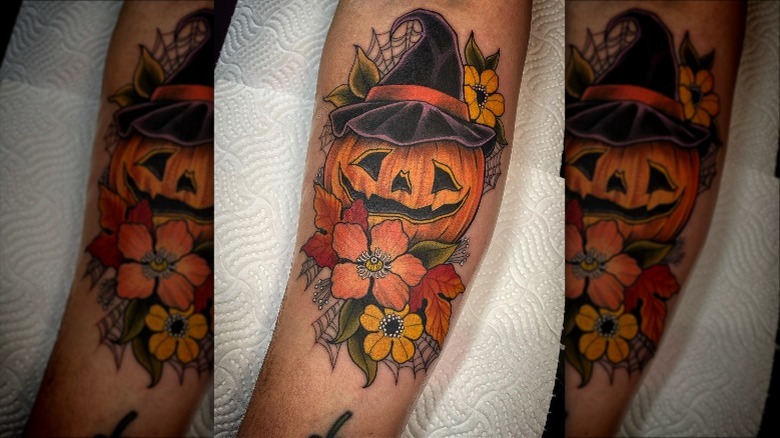 pumpkin tattoo