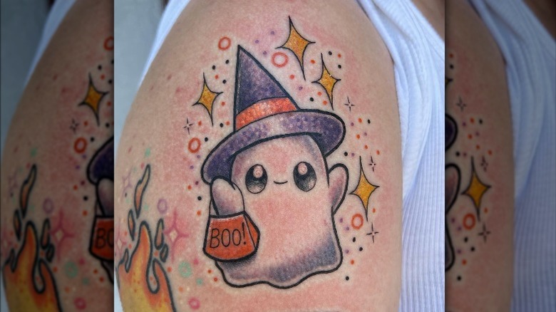 cute ghost tattoo