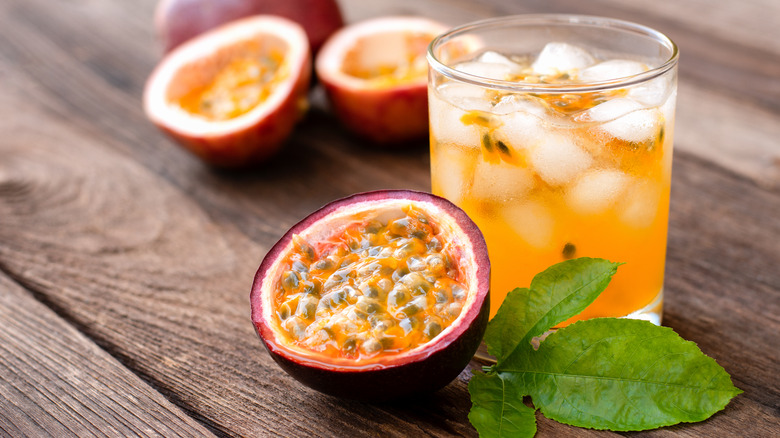 Pineapple and Passion Fruit Soda