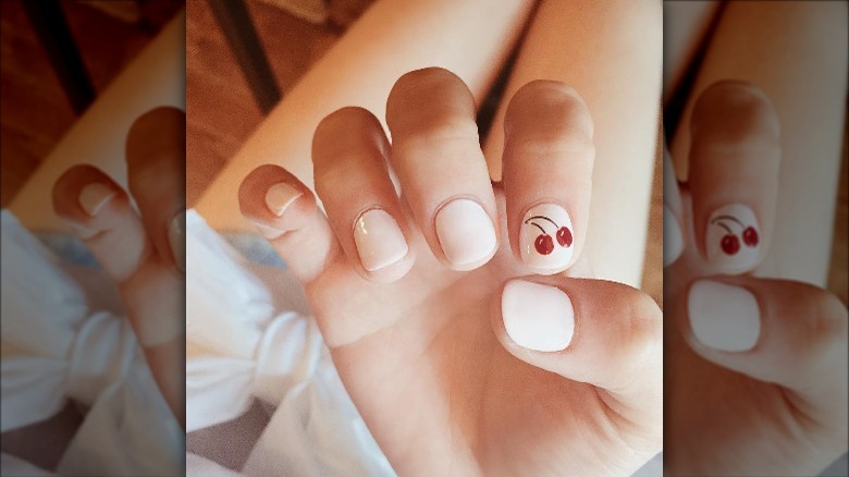 Cherry accent nail