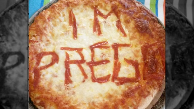 "I'm Preg" pizza