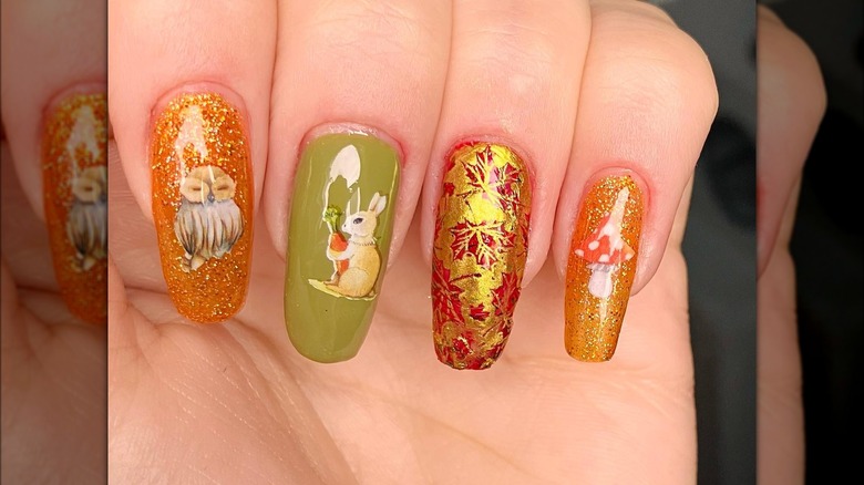 Forest animal manicure