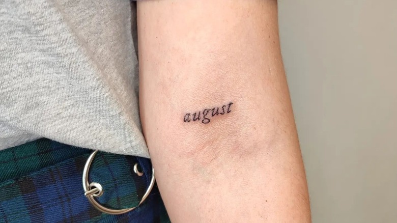 August tattoo