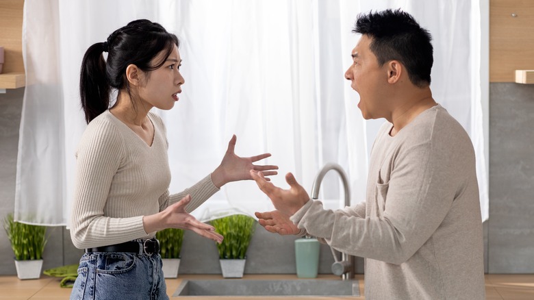 A couple in an argument