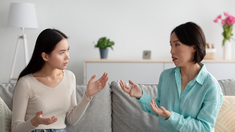 two women arguing