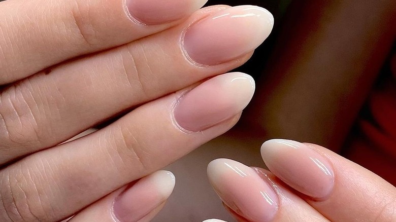 Ombre french manicure nails