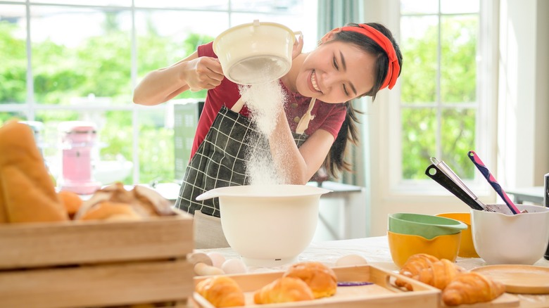 Woman baking