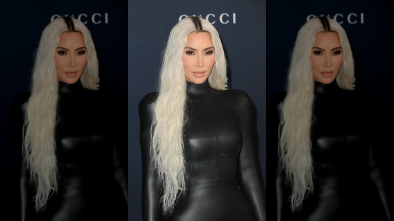 kim kardashian with waist-length hair