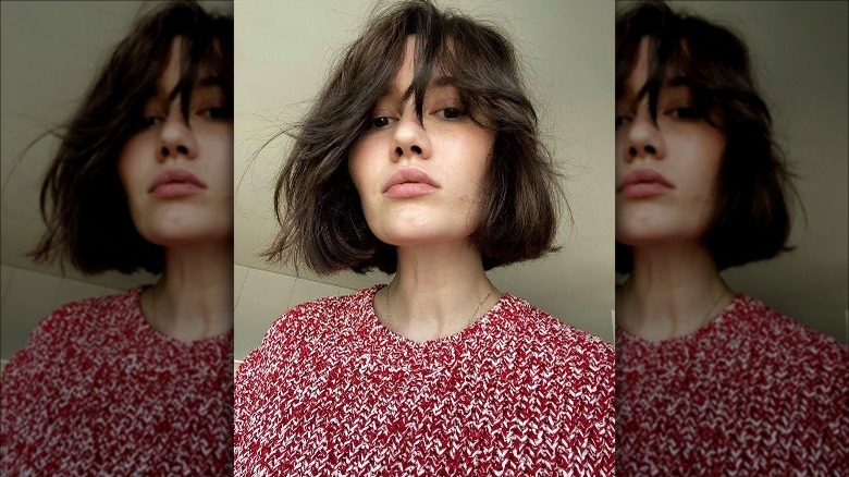 French bob wavy haircut