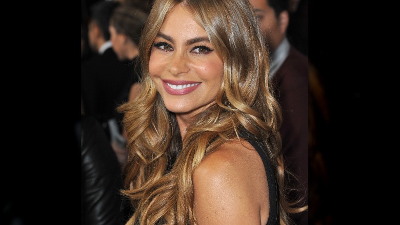 Sofia Vergara smooth waves hairstyle