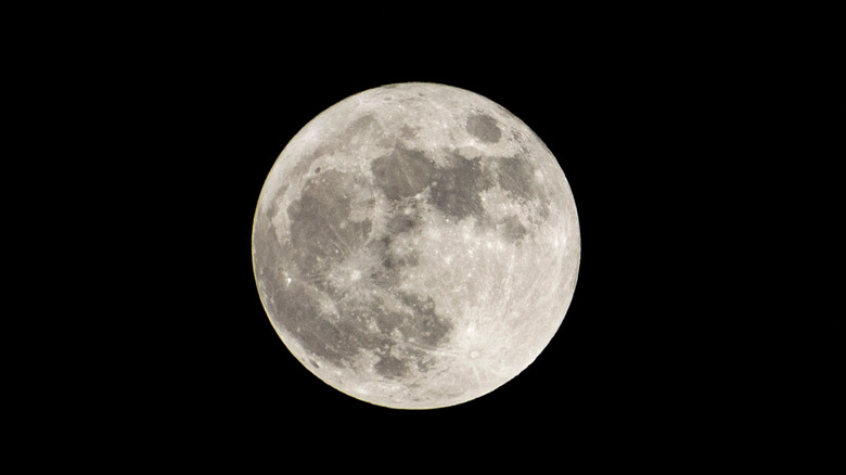 full moon in night sky