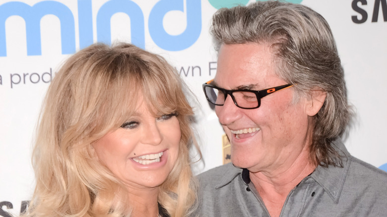 Kurt Russell and Goldie Hawn on the red carpet.