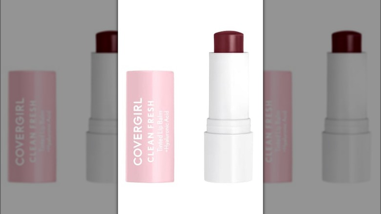 CoverGirl tinted lip balm in dark berry