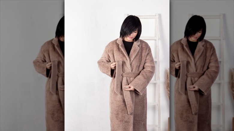 Robe-inspired coat