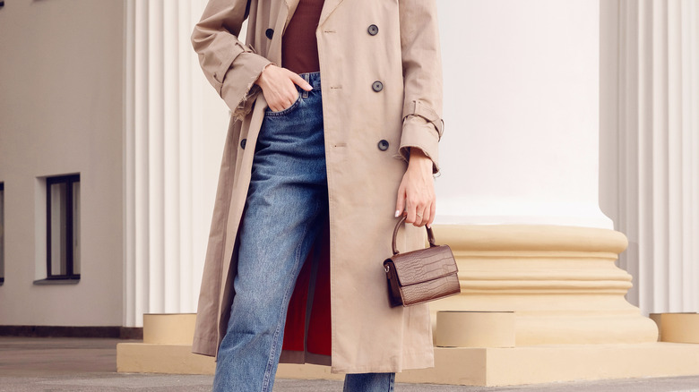 Long beige coat