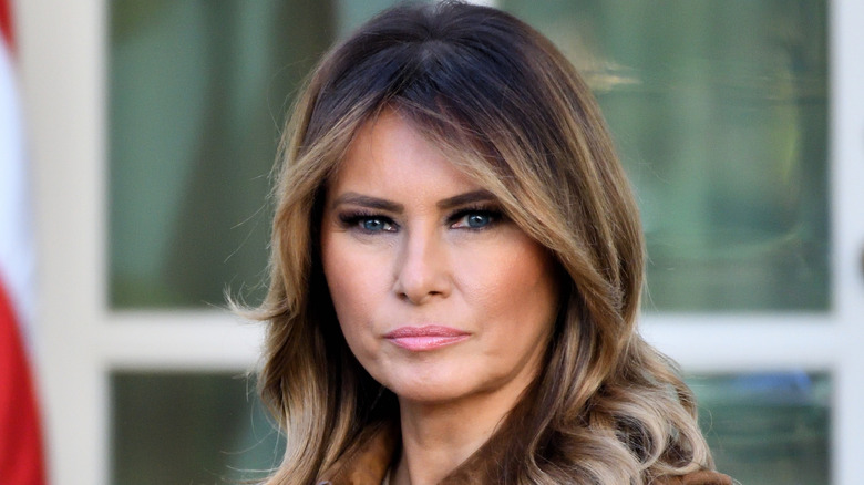 Melania Trump with wavy hair